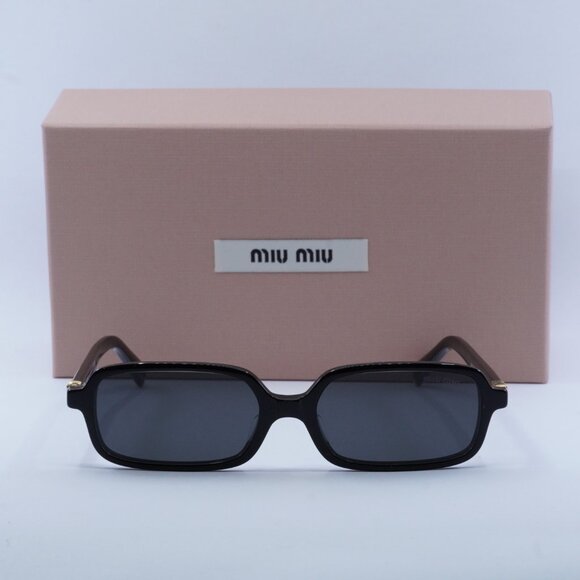 Miu Miu MU11ZSF 16K5S0 Rectangle Sunglasses – Black main image 6